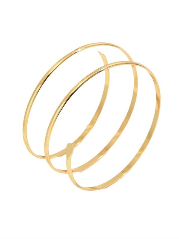 Women's Simple Spiral Design Arm Cuff, Fashionable Body Jewelry for Party, Daily Decor, Trendy All-match & Exquisite Jewelry for Birthday Gift