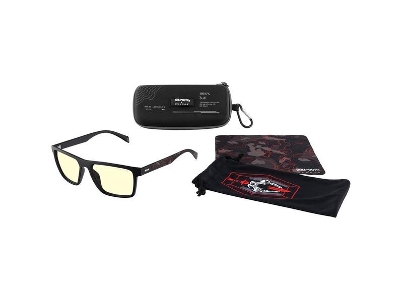 GUNNAR CALL OF DUTY ALPHA EDITION Onyx Infrared Frame (Amber Lens) Tint 65% Blue Light & 100% UV Protection, ALP-04901