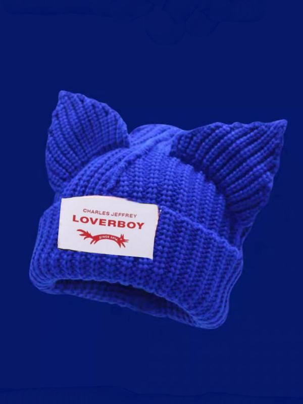 Cute Cat Ear Design Beanie Hat, New Style Casual Trendy Knit Hat for Fall & Winter, Fashion Y2k All-match Accessories for Both Men & Women