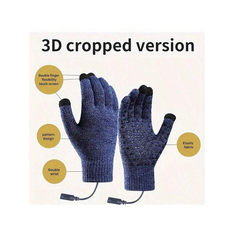 <Black Friday Sale>Electrically Heated Gloves, Electrically Heated Riding Gloves, Screen-Touchable Work Gloves, USB Electrically Heated Warm Gloves, Electrically Heated Warm Gloves, Warm Your Whole Hands