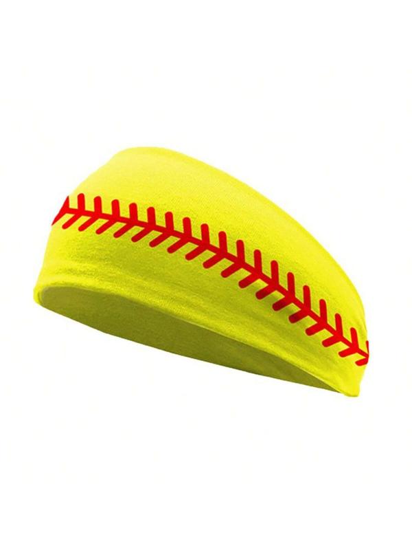 4pcs Trendy Baseball & Football & Rugby Sports Headband, Sporty Headband For Running, Gym, Workout