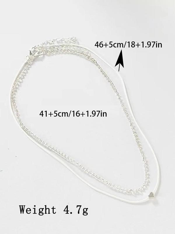 Women's Elegant Heart Decor Anklet, Fashionable Body Jewelry for Women & Girls, Casual Trendy Accessories for Party, Trendy Exquisite Jewelry for Gift