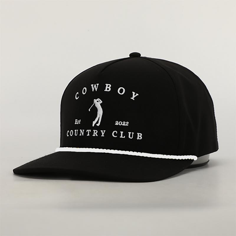 Cowboy Club Embroidered rope Snapback hat, Gift for men women