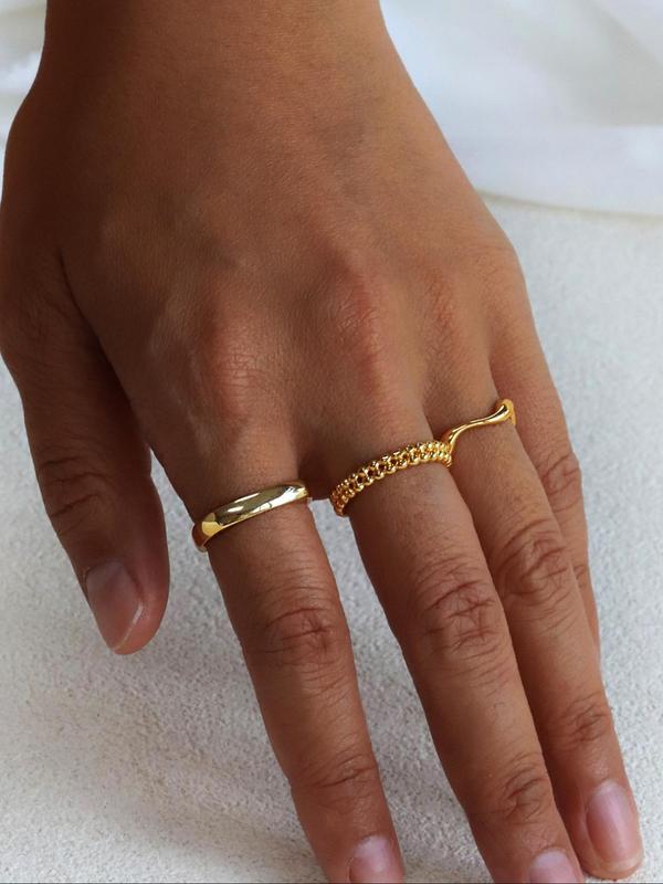 Women's Elegant Minimalist Geometric Design Ring, 2024 New Style Trendy Exquisite Ring, Fashionable Jewelry As Birthday Gift for Girlfriend, Dainty Gift for Your Love