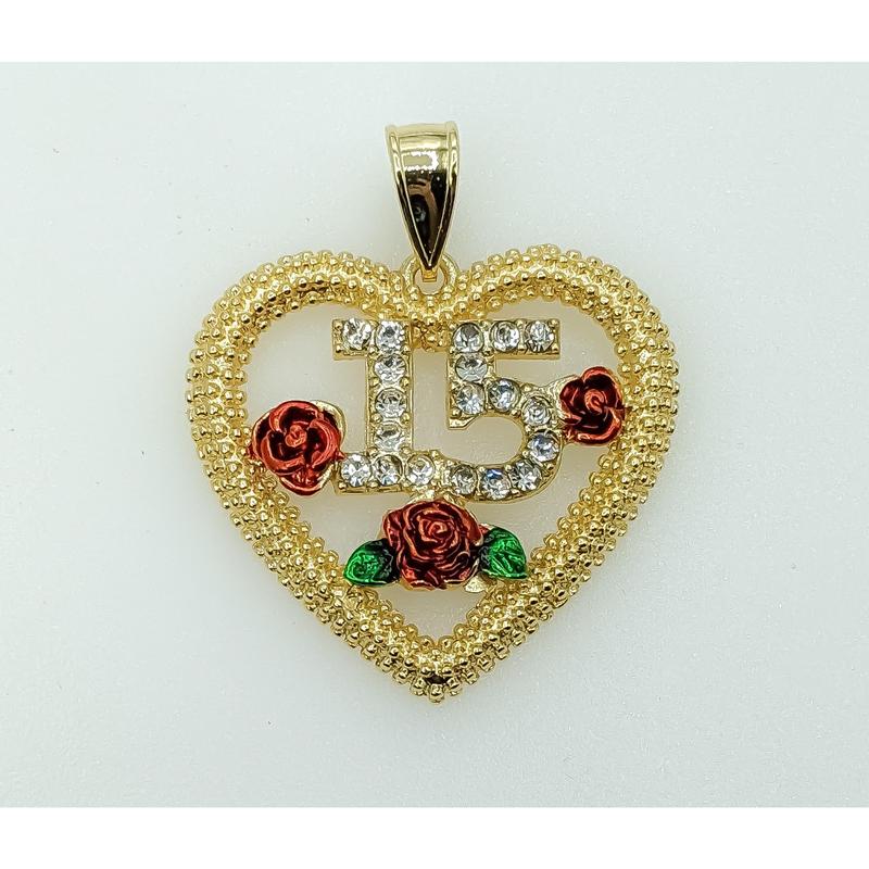 Plated Multicolor Heart 