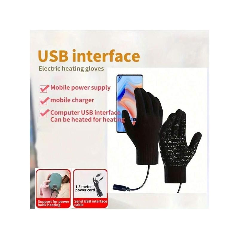 <Black Friday Sale>Electrically Heated Gloves, Electrically Heated Riding Gloves, Screen-Touchable Work Gloves, USB Electrically Heated Warm Gloves, Electrically Heated Warm Gloves, Warm Your Whole Hands