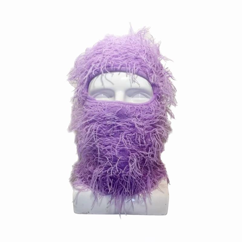 Color changing fuzzy balaclava