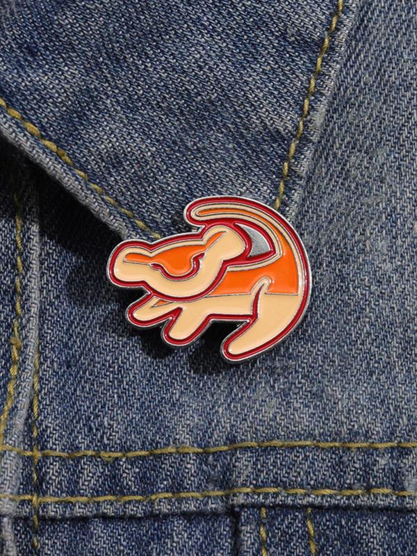 Cute Cartoon Animal Themed Brooch, Fashion Alloy Badge for Daily Clothing Decor, Trendy All-match & Exquisite Brooch for Birthday Gift