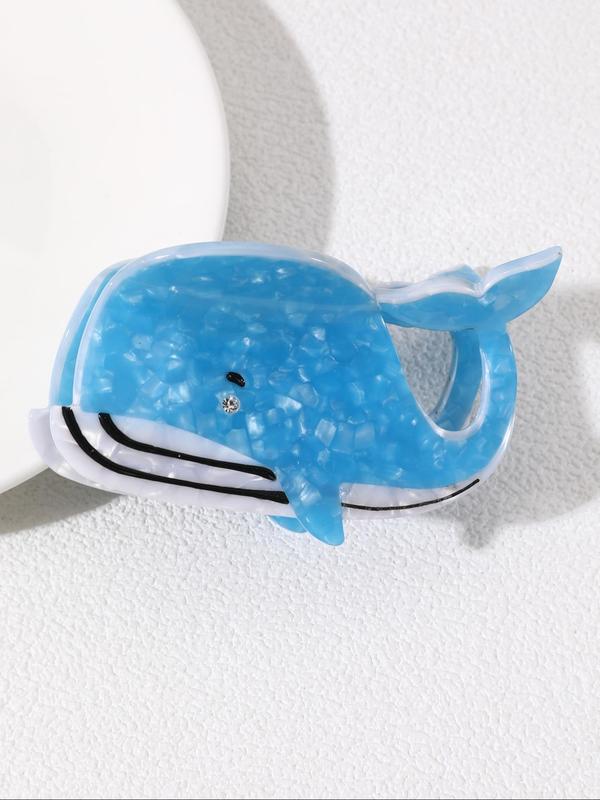 Cute Animal Design Shark Bird Resin Hair Claw, Fashionable Hair Accessories for Women & Girls, Lovely Hairwear for Daily Use, Nonslip Hair Claws