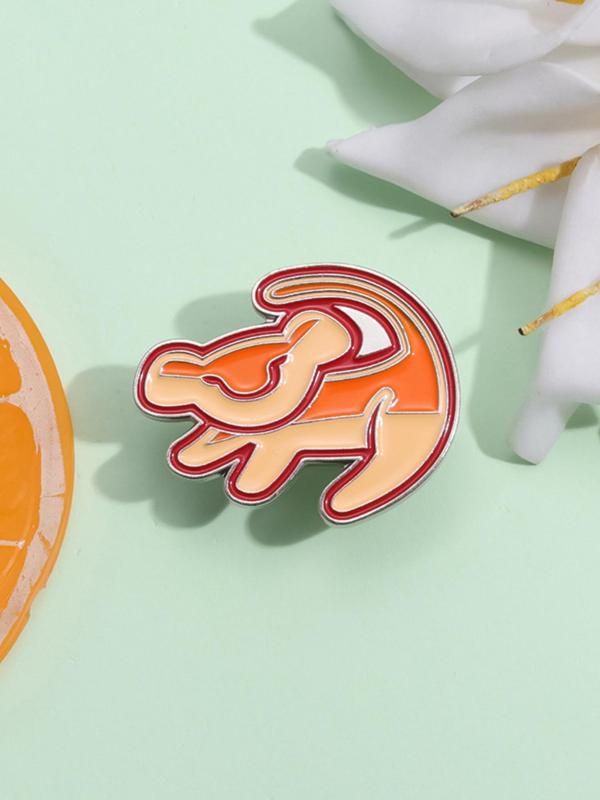 Cute Cartoon Animal Themed Brooch, Fashion Alloy Badge for Daily Clothing Decor, Trendy All-match & Exquisite Brooch for Birthday Gift