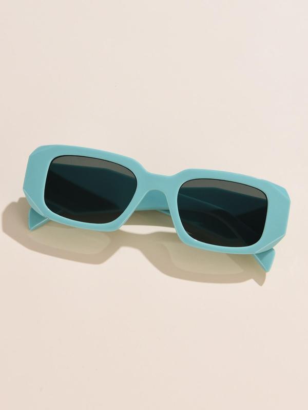 Plastic Square Frame Sunglasses As Gift, Minimalist Fashionable Sunglasses, Cool Versatile Sunglasses for Everyday Use