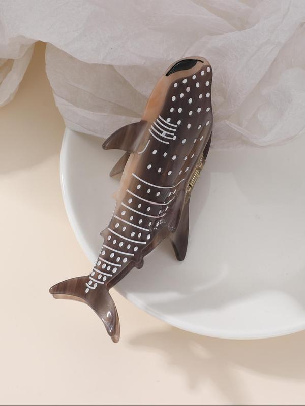 Cute Animal Design Shark Bird Resin Hair Claw, Fashionable Hair Accessories for Women & Girls, Lovely Hairwear for Daily Use, Nonslip Hair Claws