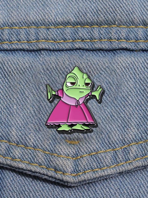 Cute Cartoon Design Brooch, Fashion Alloy Badge for Daily Clothing Decor, Trendy All-match & Exquisite Brooch for Birthday Gift