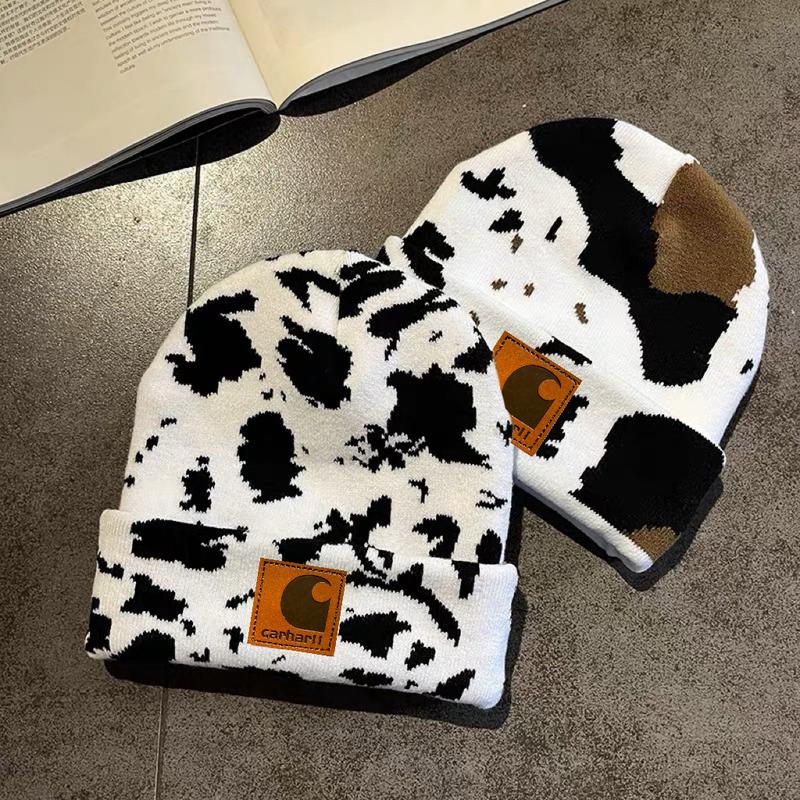 Cowprint Highland Cow Beanie Cow hat Cow cap