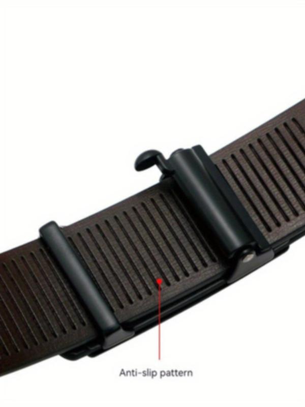 Men's Business Fashion Belt, Casual Adjustable Automatic Buckle Belt, Fashion Belt for Party, Daily Clothing Decor, Trendy All-match & Exquisite Belt for Gift