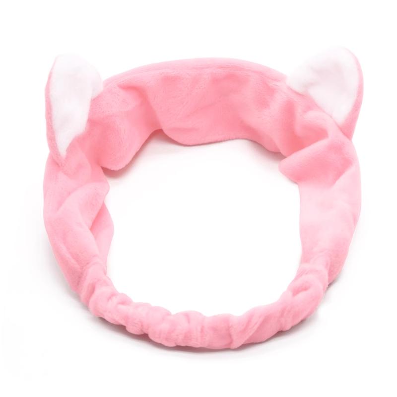 MEGA Sale Wigfever 2024 Cat New Coral Fleece Wash Face Bow Hairbands