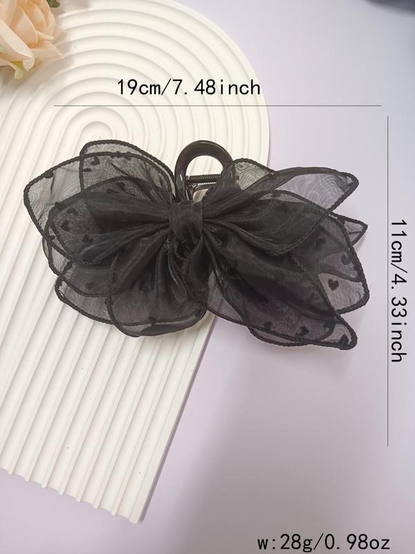 Women's Elegant Bowknot & Flower & Heart Design Hair Claw, Cute Trendy Hair Claw, Fashionable Hair Accessories for Daily & Party Decoration