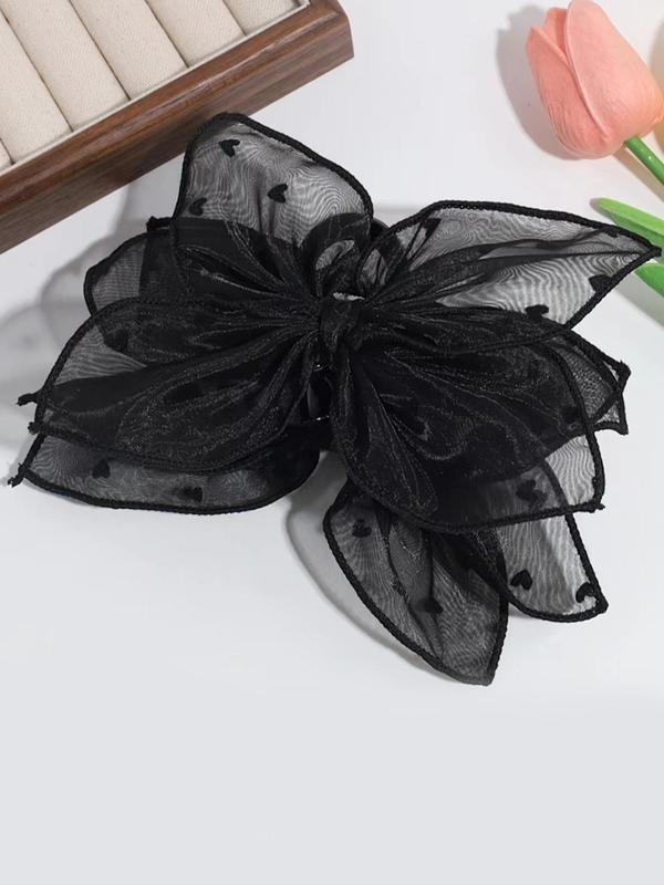 Women's Elegant Bowknot & Flower & Heart Design Hair Claw, Cute Trendy Hair Claw, Fashionable Hair Accessories for Daily & Party Decoration