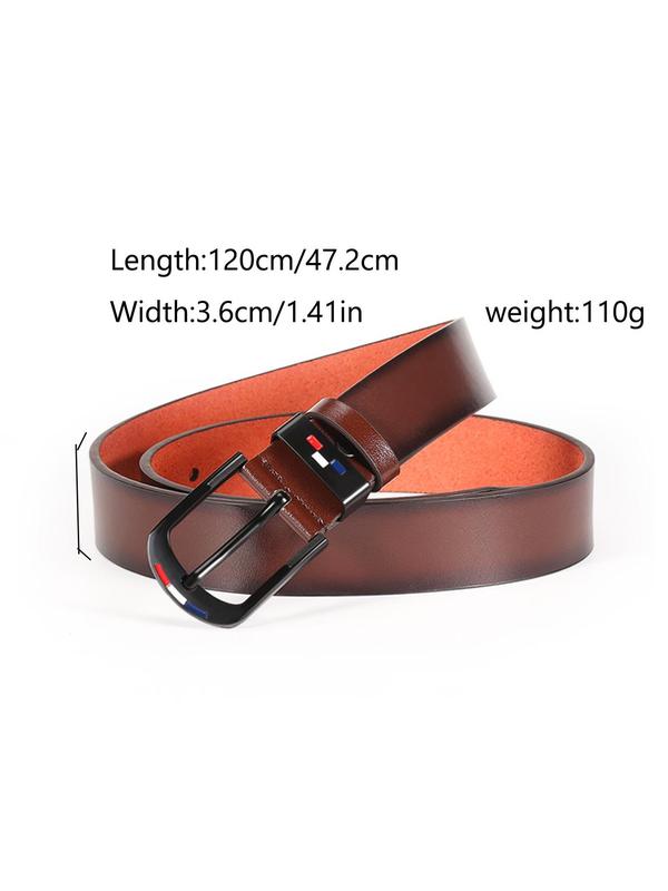 Men's Business Fashion Belt, Casual PU Leather Belt for Jeans Trousers, Vintage All-match Accessories for Daily Wear, Exquisite Belt for Birthday Gift