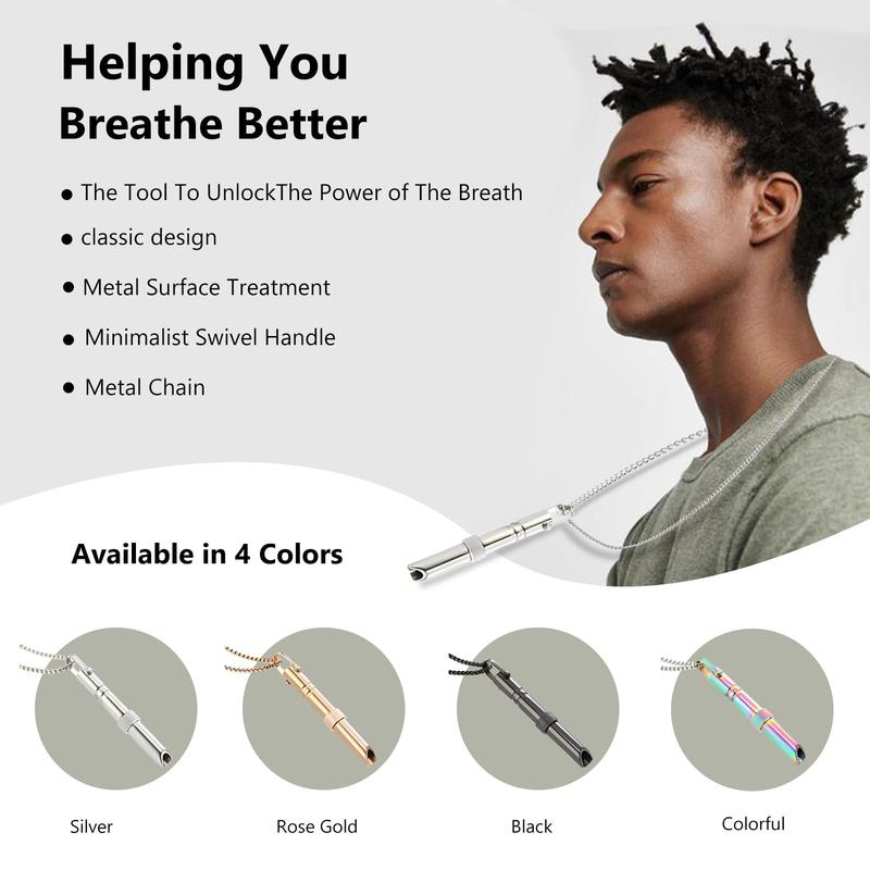 Breathing Necklace Stop & Quit Vaping Tools Fake Vape Inhalers Breathe Easy Necklace Anti Vapor Breathless Necklace Anxiety Relief Calm vaping Necklace