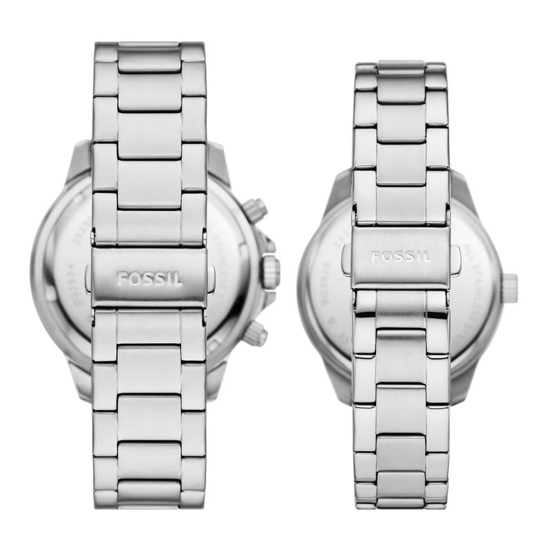 Fossil Men's His and Hers Multifunction, Stainless Steel Watch