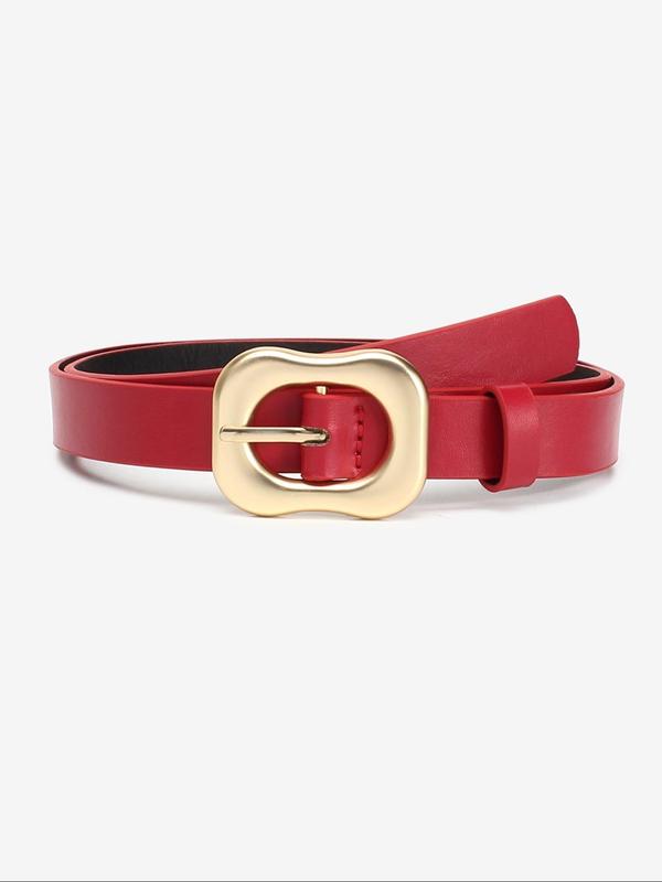 Women's Minimalist Elegant PU Leather Belt, Trendy All-match & Exquisite Belt, Trendy All-match Accessories for Birthday Gift