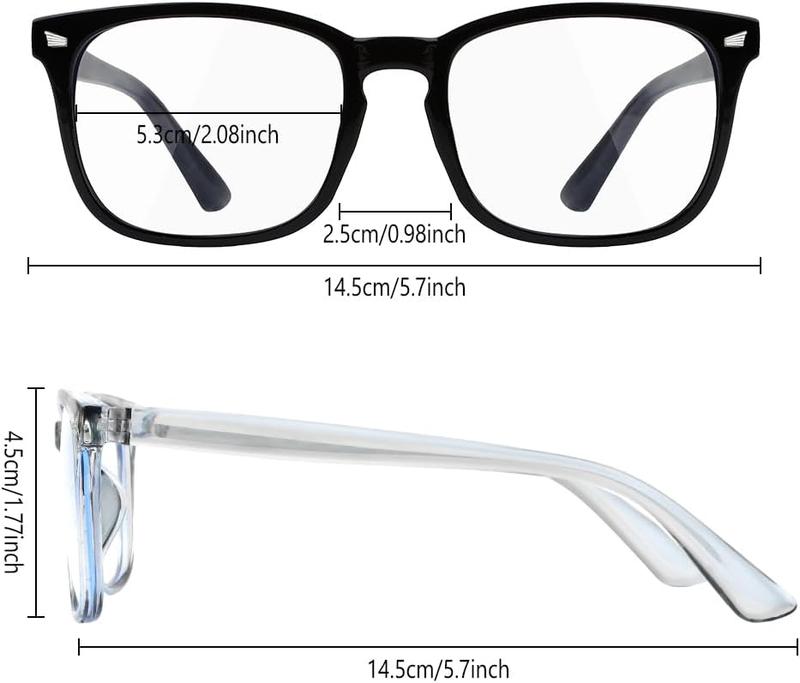 2024 New Design Fashion Glasses, Gaming Reading Working Glasses, Protect the Eyes, Transparent Glasses,Fashion and Light, Daily Decoration Matching, Suitable for Students' Daily use