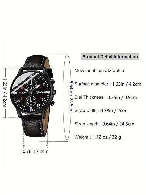 Men's Fashion Watch & Sunglasses & Wallet Set, Fashion Watch & Sunglasses & Wallet Set for Party, Daily Clothing Decor, Trendy All-match & Exquisite Watch Set for Gift