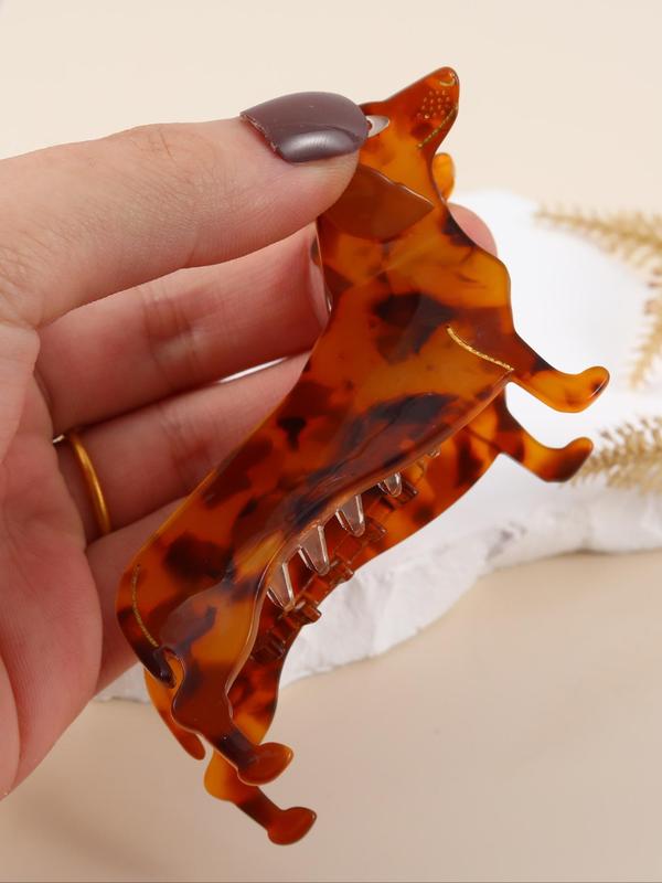 Cute Dog Shaped Hair Claw for Women for Gift, 2024 New Fashion All-match Hair Accessories, Trendy Accessories for Party and Daily Life