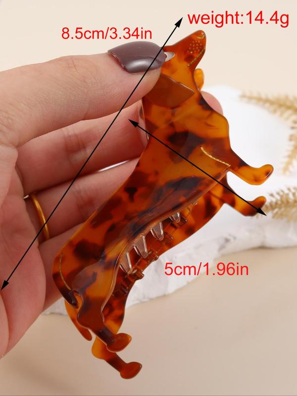 Cute Dog Shaped Hair Claw for Women for Gift, 2024 New Fashion All-match Hair Accessories, Trendy Accessories for Party and Daily Life