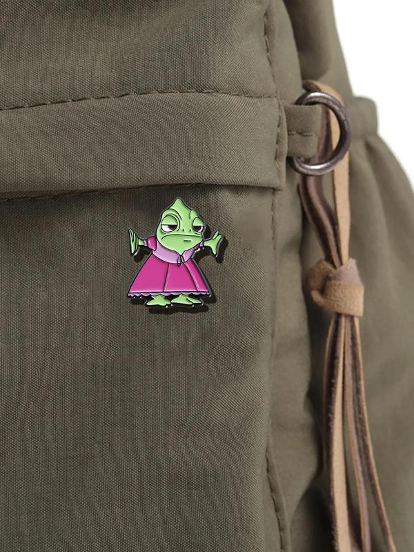 Cute Cartoon Design Brooch, Fashion Alloy Badge for Daily Clothing Decor, Trendy All-match & Exquisite Brooch for Birthday Gift