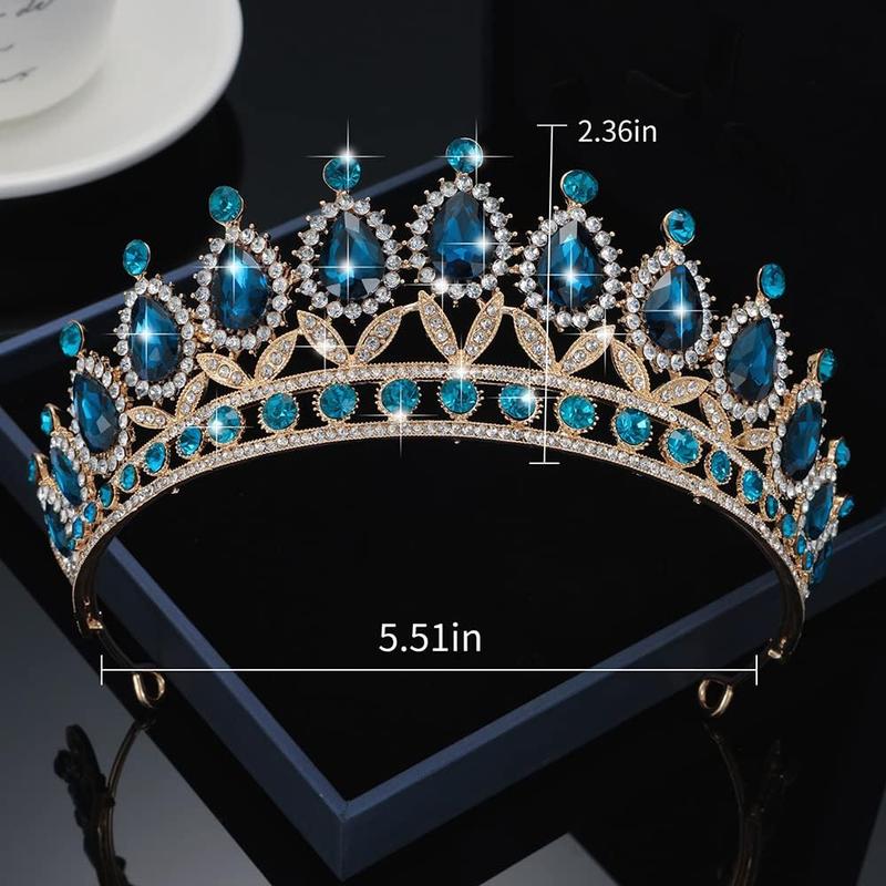 Tiaras Princess Crown for Women and Girls Crystal Headbands for Bridal, Princess for Wedding and Party(TR21)