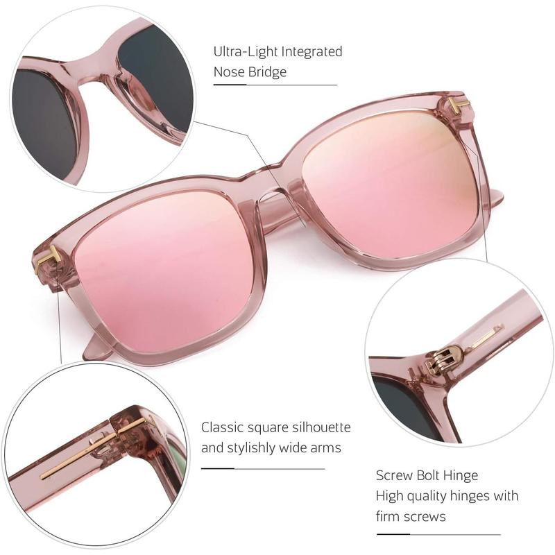 Myiaur Fashion Sunglasses for Women Polarized Driving Anti Glare UV400 Protection Stylish Design