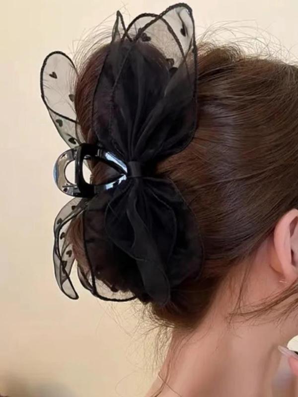 Women's Elegant Bowknot & Flower & Heart Design Hair Claw, Cute Trendy Hair Claw, Fashionable Hair Accessories for Daily & Party Decoration