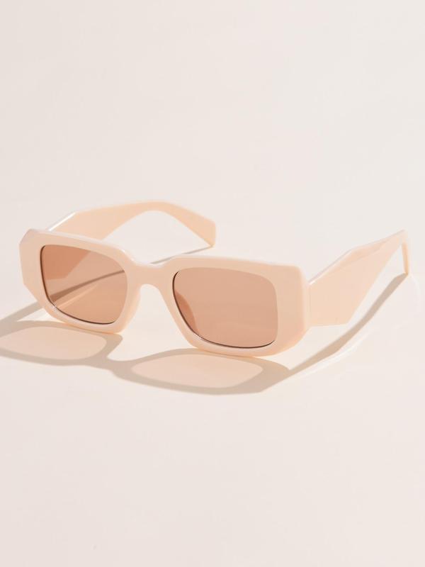 Plastic Square Frame Sunglasses As Gift, Minimalist Fashionable Sunglasses, Cool Versatile Sunglasses for Everyday Use