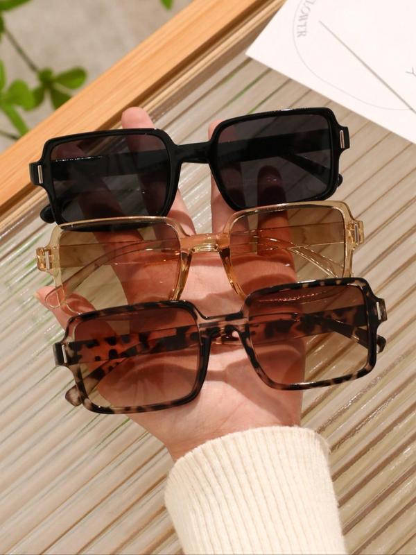 Unisex Vintage Square Frame Sunglasses, 2024 New Style Glasses Trends 2024 for Women for Everyday Use, Fashion Accessories for Outdoor Activities