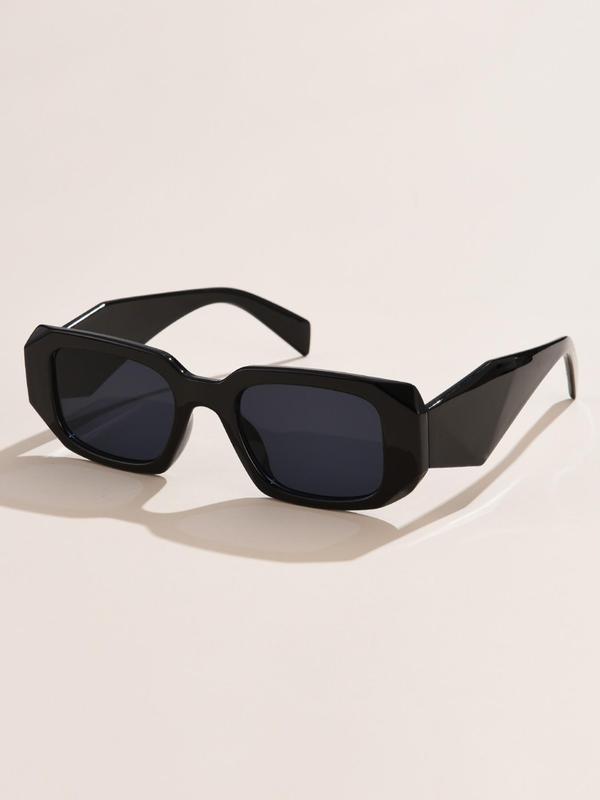 Plastic Square Frame Sunglasses As Gift, Minimalist Fashionable Sunglasses, Cool Versatile Sunglasses for Everyday Use