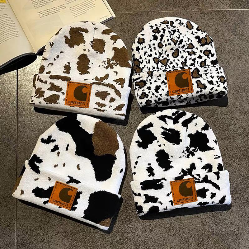 Cowprint Highland Cow Beanie Cow hat Cow cap