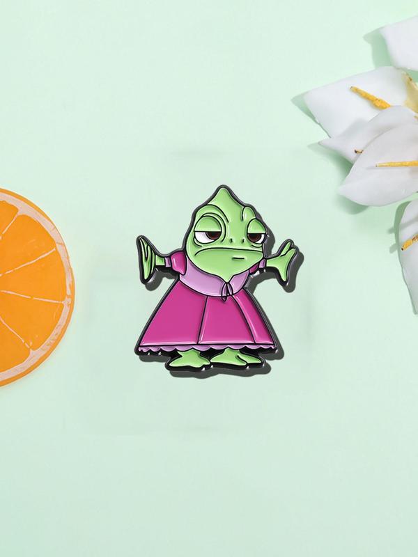 Cute Cartoon Design Brooch, Fashion Alloy Badge for Daily Clothing Decor, Trendy All-match & Exquisite Brooch for Birthday Gift