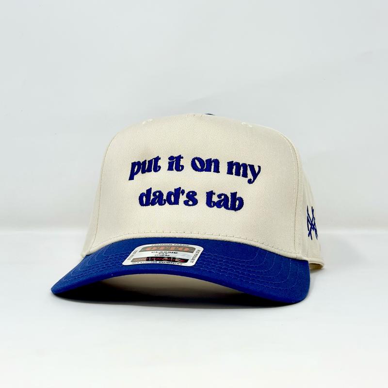 Put It On My Dad's Tab Mad Hatter Company Trucker Hat