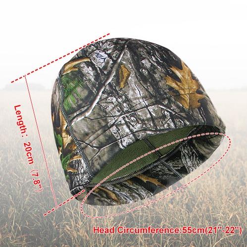 LOOGU Camo Beanie Hat for Hunting, Winter Skull Cap, Men’s Cuffed Beanie with Fleece