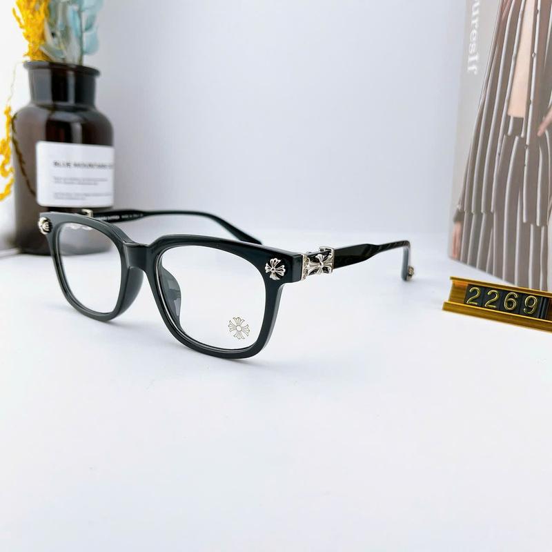 Chrome Hearts Eyeglasses Frames with Gift Box and Cloth for Men and Women - Trendy and Fashionable , Strong and fashionable | High quality plastic glasses frames