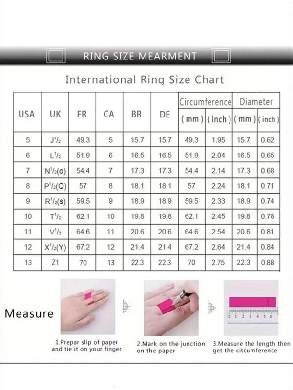 Classic Rhinestone Decorated Promise Ring, Fashion Party & Wedding Jewelry for Women & Girls, Trendy All-match & Exquisite Jewelry for Birthday Gift