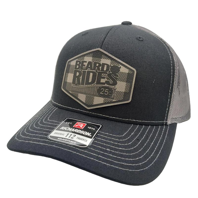 Beard Rides - Plaid Patch Trucker Hat - By RAW Customz