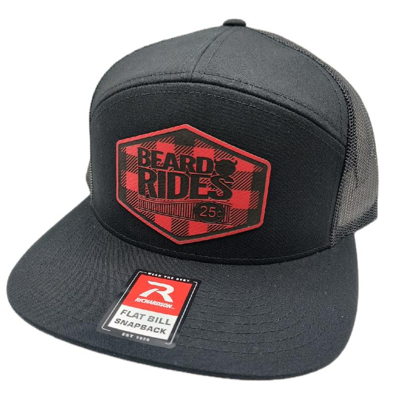 Beard Rides - Plaid Patch Trucker Hat - By RAW Customz