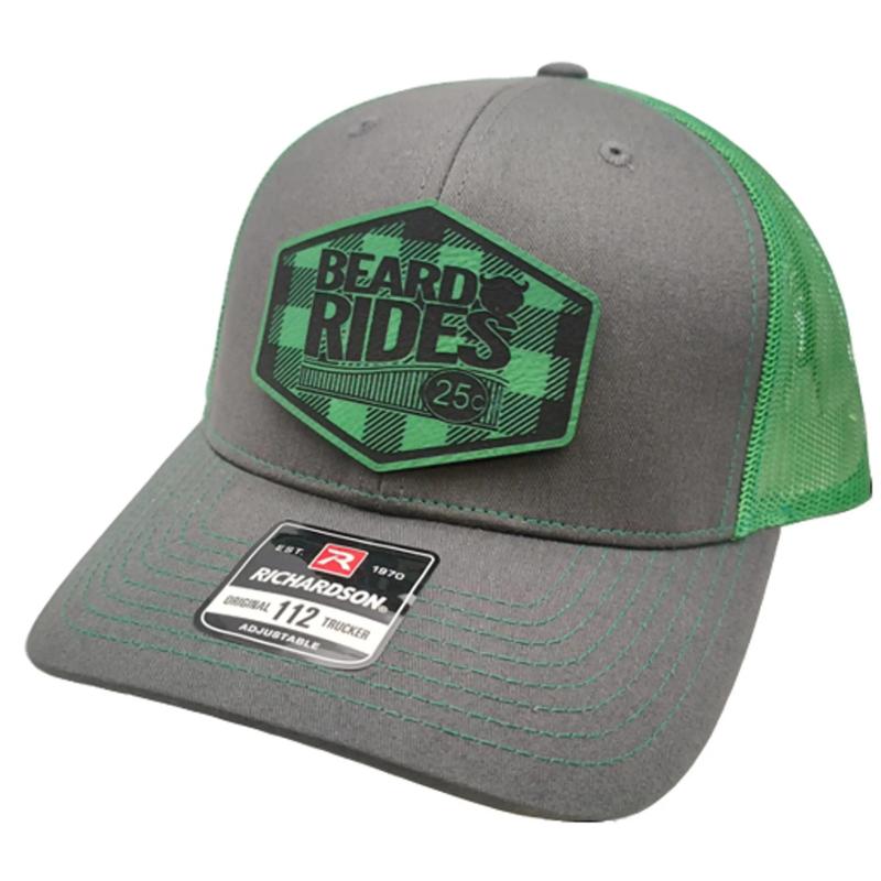 Beard Rides - Plaid Patch Trucker Hat - By RAW Customz