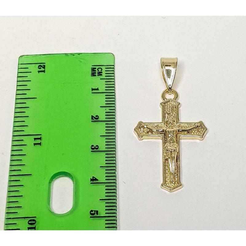 Plated Mini Dainty Cross Pendant