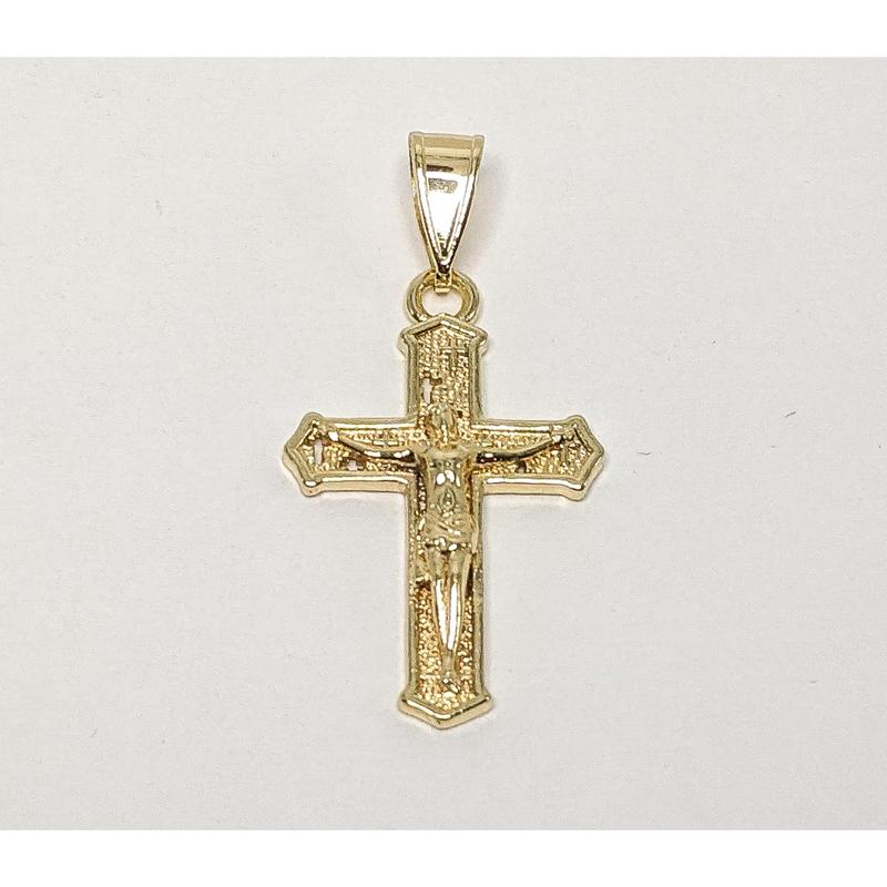 Plated Mini Dainty Cross Pendant