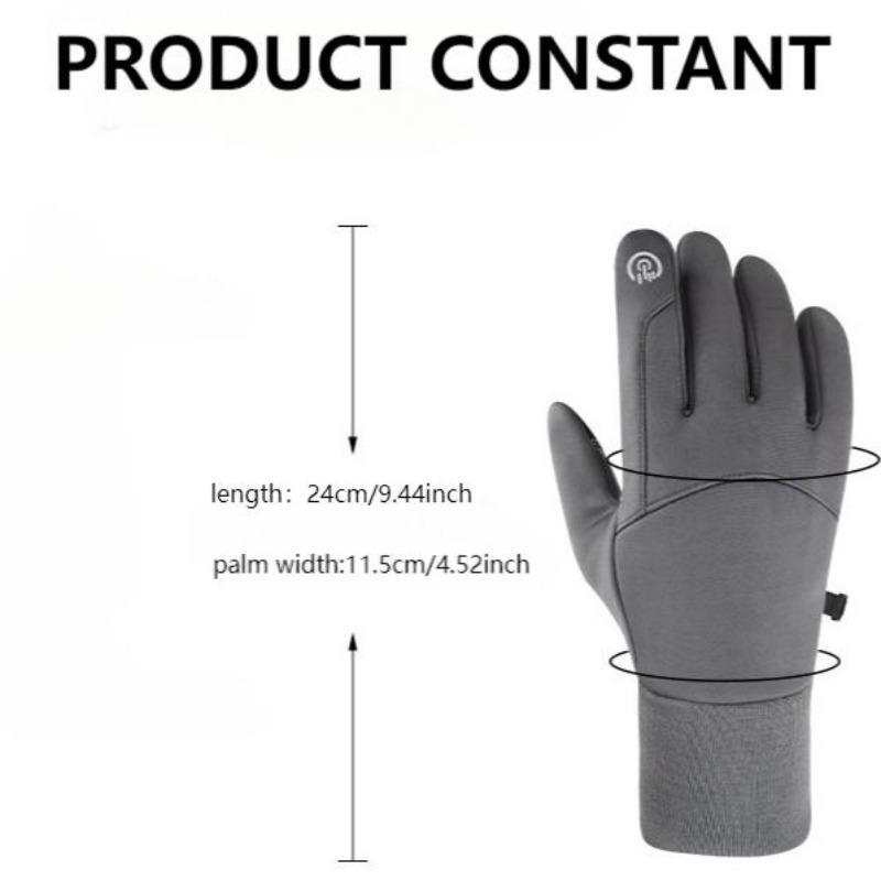 USB Electric Heated Gloves, 1 Set Waterproof Touch Screen Insulated Arthritis Hand Warmer, Winter Outdoor Sports Gloves for Cycling Hiking Dog Walking, Christmas Gift