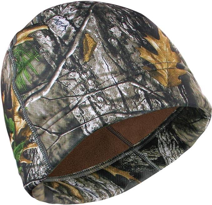 LOOGU Camo Beanie Hat for Hunting, Winter Skull Cap, Men’s Cuffed Beanie with Fleece